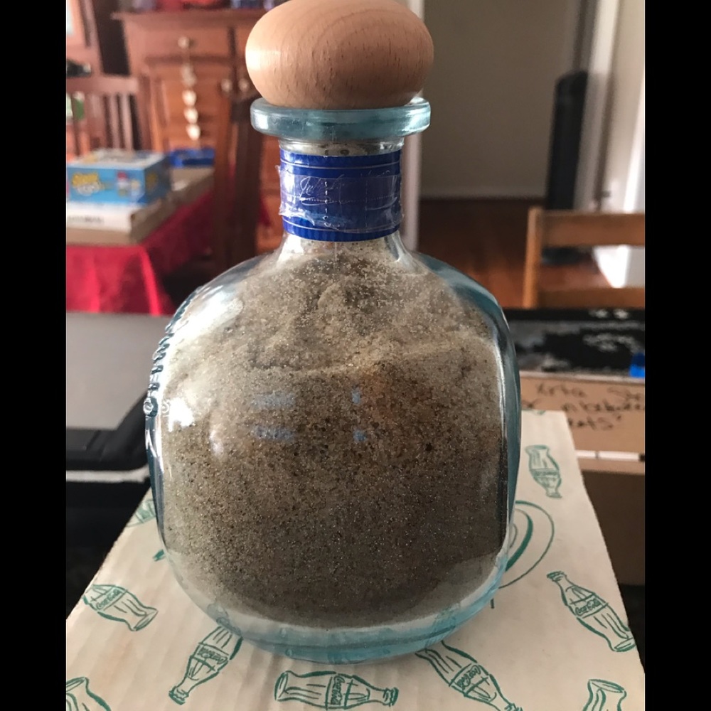 Don Julio Blanco Tequila Blue Glass Bottle, 750ml - Picture 5 of 6